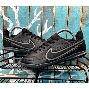 Nike Tiempo Legend 9 Club TF Low Kids Black/Iron Grey Soccer Trainers Black 4.5Y